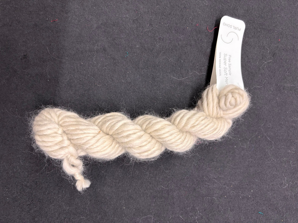 Purl Soho Super Soft Merino Yarn Sample Reed Gray 100% Wool Mini Skein 17yd